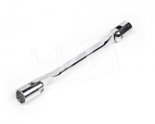 Ключ торцевой шарнирный 17х19 хромированный HORTZ