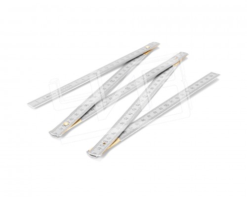 Метр складной  1м (алюминиевый)