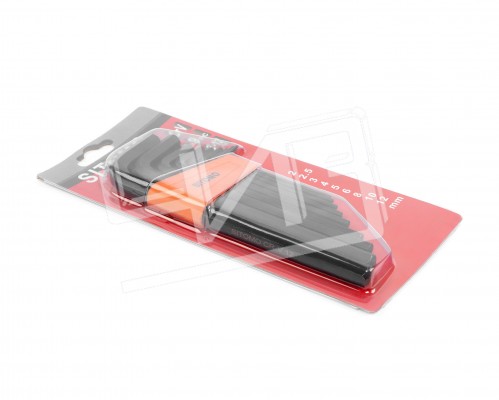 Набор ключей шестигранных 2-12 (9шт) SIT