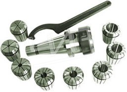 Патрон цанговый 40 с наб.цанг ER16 из 8шт(2-10мм)