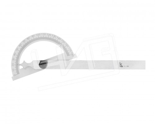 Угломер нониусный  0-180° ( 80х120мм, 1°) транспортир