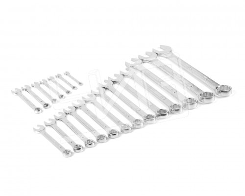 Набор ключей гаечных комбинированных 20 шт. (6-32) хромированных HORTZ