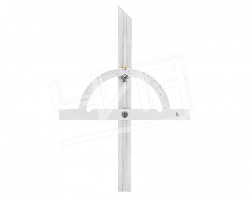 Угломер нониусный 10-170° (150x300мм 1°) регулир.рейка