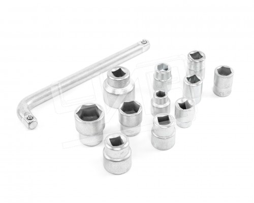 Набор головок  N1 оцинк. 8-22мм (кв.10мм) ПВХ фут. SITOMO BELARUS