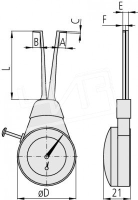 Кронциркуль индикаторный6-18 мм д/внутренних измерений 209-125 Mitutoyo