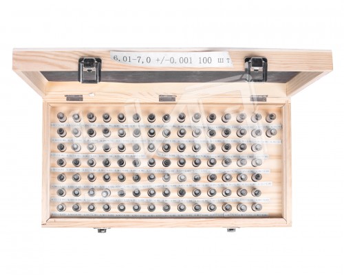 Набор гладких калибров  6,01- 7,00 +/-0,001 шаг 0,01 100шт ЧИЗ