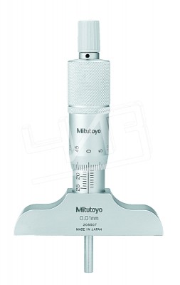 Глубиномер микрометрический ГМ- 25 0,01 (основ. 101,6мм) с твердосплав. стержнем 128-103 Mitutoyo