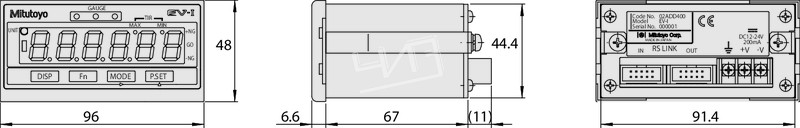 Дисплей д/блока индикации02ADD400 Mitutoyo