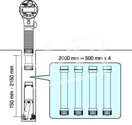 Нутромер индикаторный электронный НИЦ повышенной точности 100-160 0,001 электронный двухточечный BORE GAGE 511-502 Mitutoyo