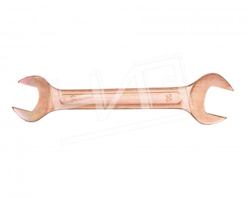 Ключ гаечный рожковый двусторонний  50x55 омедненный