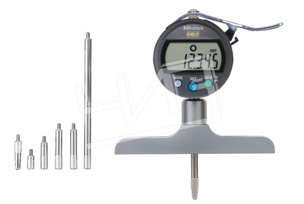 Глубиномер индикаторный ГИЦ-200 0,001 электронный (основание 101,6мм) с выводом данных 547-252 Mitutoyo