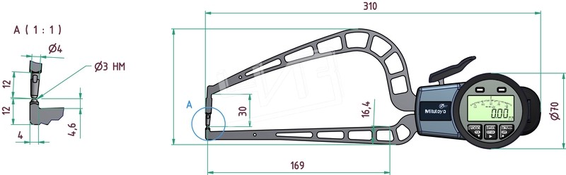 Кронциркуль цифровой 209-918 Mitutoyo