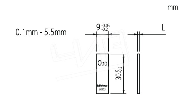 Мера длины плоскопарал.20 mm 611672-021 Mitutoyo