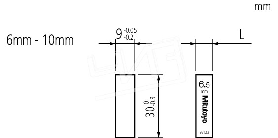Мера длины плоскопарал.20 mm 611672-021 Mitutoyo
