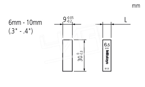 Мера длины плоскопарал.4,5 mm 611644-031 Mitutoyo