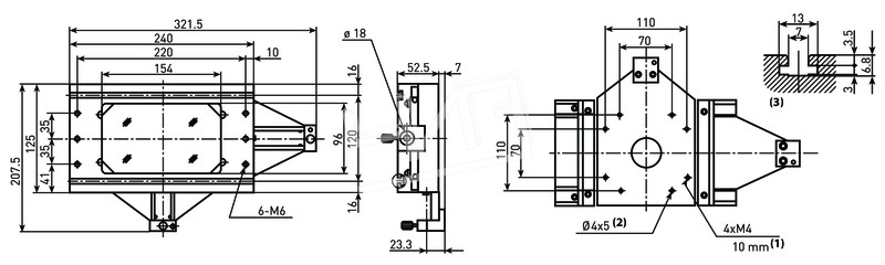 Стол 100x50mm(TM-510) 176-207 Mitutoyo