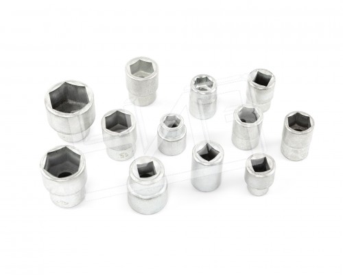 Набор головок  N4 оцинк. 8-22мм (кв.10мм) ПВХ фут. SITOMO BELARUS