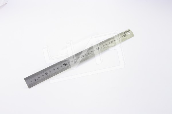 Линейка измерительная  300х25.4мм металлическая МИК