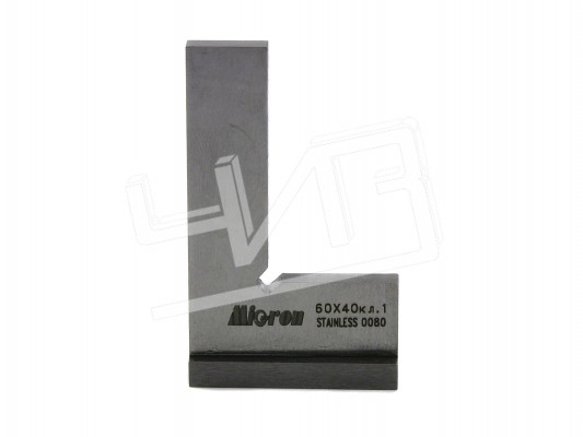 Угольник поверочный УШ-  60х  40 кл.1 МИК