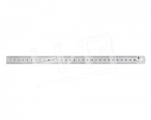 Линейка измерительная  300х19мм металлическая (госреестр № 74468-19)с поверкой КЛБ*