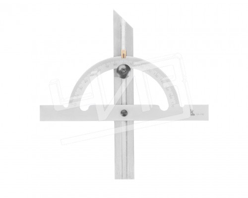 Угломер нониусный 10-170° (100x150мм 1°) регулир.рейка