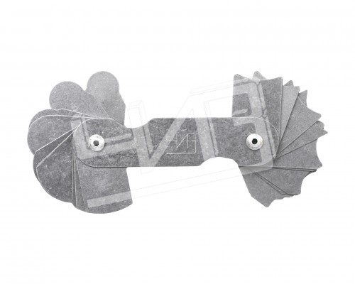 Набор шаблонов радиусных №3 (R 7-25мм) с калибровкой ЧИЗ