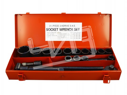 Набор головок  N6 21-50мм 3/4" 21шт мет. кейс SITOMO