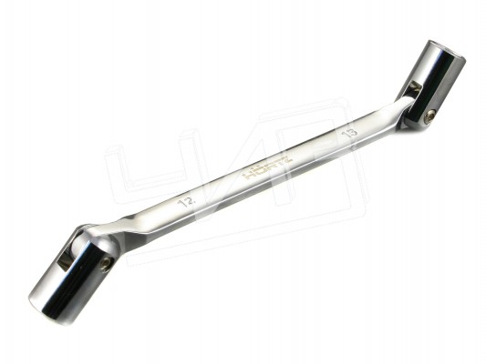 Ключ торцевой шарнирный 18х19 хромированный HORTZ