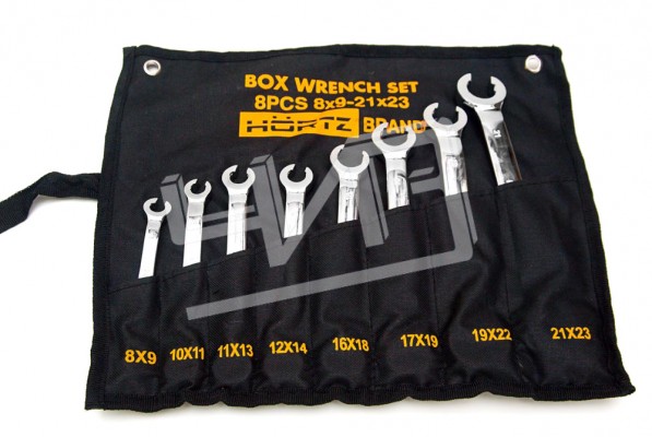 Набор ключей накидн разрезных двуст.7(8-24)хромHORTZ