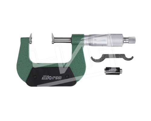 Микрометр зубомерный МЗ-УС-50 0,01 с усеченными пяткой и винтом МИК