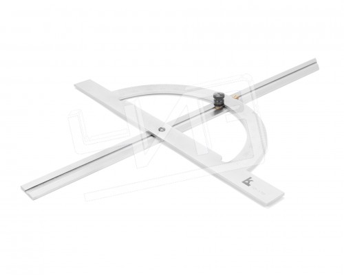 Угломер нониусный 10-170° (300x600мм 1°) регулир.рейка