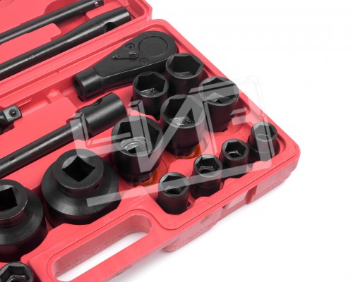 Набор головок торцевых, квад 3/4"- 1 (26пр.) 21х65