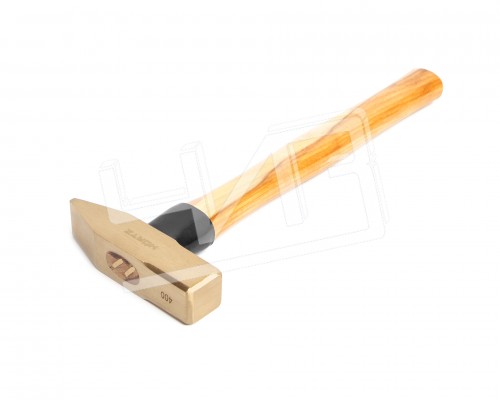 Молоток сл. 0.4 кв/боек сплав AlCu искробезопасный с дер. рукояткой  HORTZ