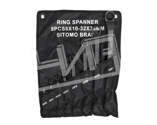 Набор ключей накидн.двуст. 8шт. (8-36) брез.сум.SITOMO
