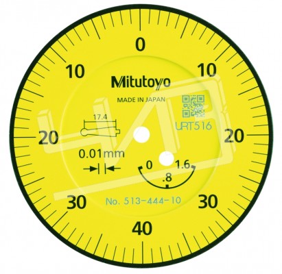 Индикатор ИРБ-1,6 0,01 щуп 20,9 шкала +/-40 (наклон шкалы 20гр) базовый набор 513-444E Mitutoyo