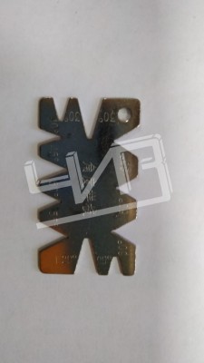 Шаблон для заточки резьбовых резцов