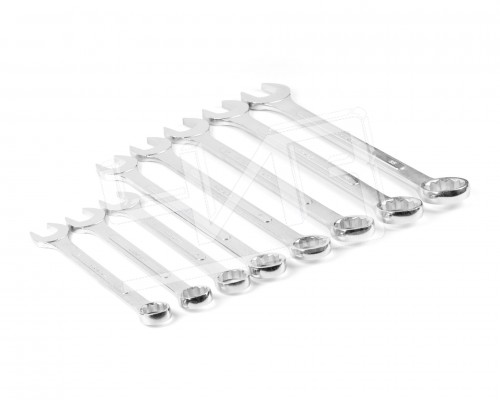 Набор ключей гаечных комбинированных 8 шт. (32-55) хромированных  HORTZ