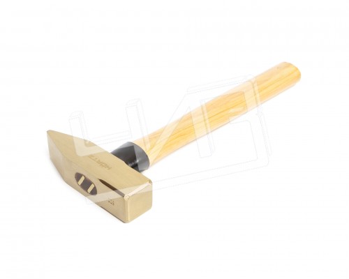 Молоток сл. 0.8 кв/боек сплав AlCu искробезопасный с дер. рукояткой  HORTZ