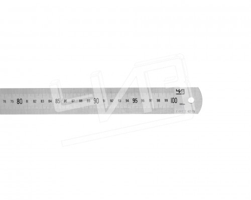 Линейка измерительная 1500х38х1.5мм металлическая ЧИЗ