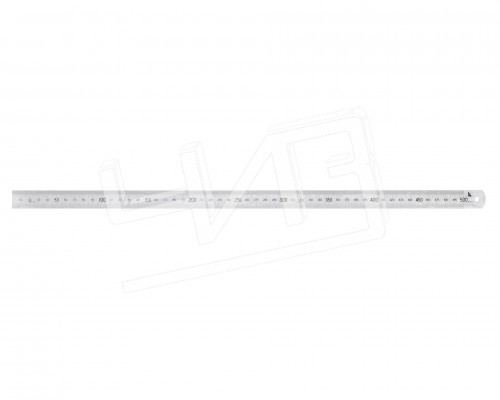 Линейка измерительная  500х19х0.5мм металлическая КЛБ