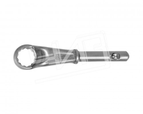 Ключ накидной односторонний  27 усиленный с рукояткой HORTZ