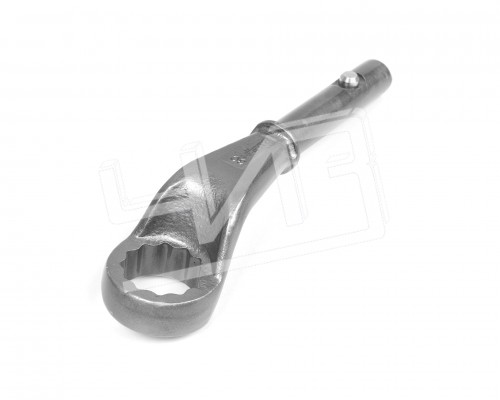 Ключ накидной односторонний  30 усиленный с рукояткой HORTZ