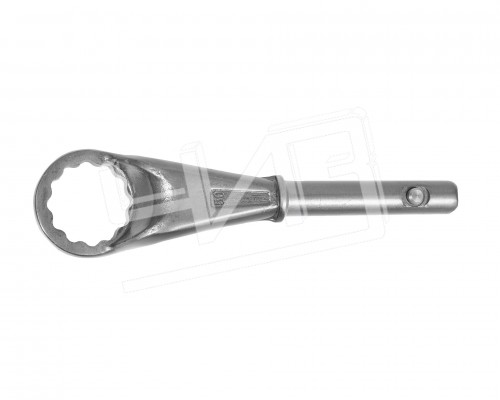 Ключ накидной односторонний  50 усиленный с рукояткой HORTZ