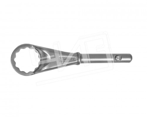 Ключ накидной односторонний  55 усиленный с рукояткой HORTZ