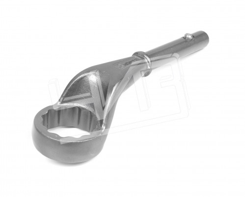 Ключ накидной односторонний  55 усиленный с рукояткой HORTZ