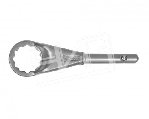 Ключ накидной односторонний  70 усиленный с рукояткой HORTZ