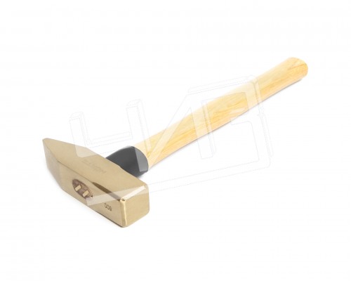 Молоток сл. 0.6 кв/боек сплав AlCu искробезопасный с дер. рукояткой  HORTZ