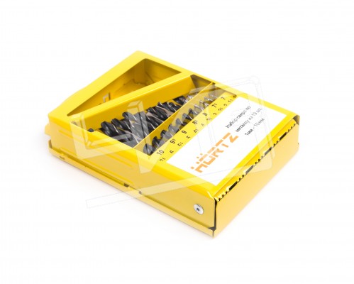 Набор сверл   1-10 19 шт. Р6М5 HORTZ