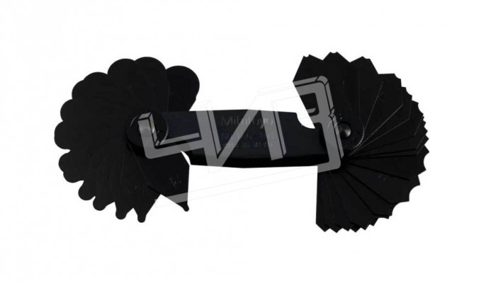 Набор шаблонов радиусных (R  9/32-33/64") 16 пар 186-104 Mitutoyo