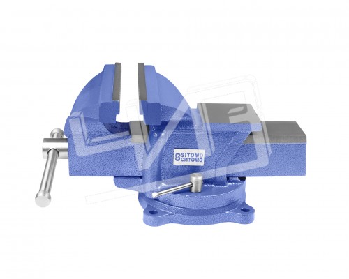 Тиски слесарные ТСЧ-200 поворотные облегченные с наковальней SITOMO